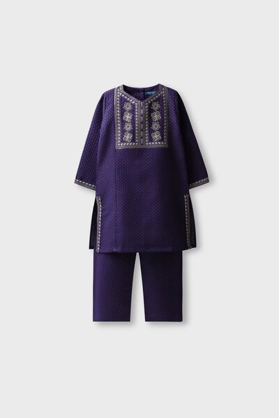 Royal Jacquard Fancy Suit - 2pc