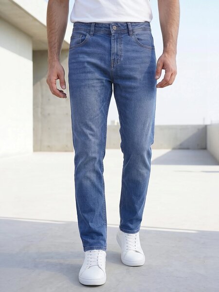Blue Straight Fit Jeans 61