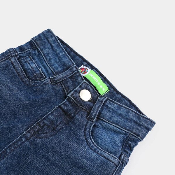 Infant Girls Denim Stretch Pant Boot Cut-Mid Blue