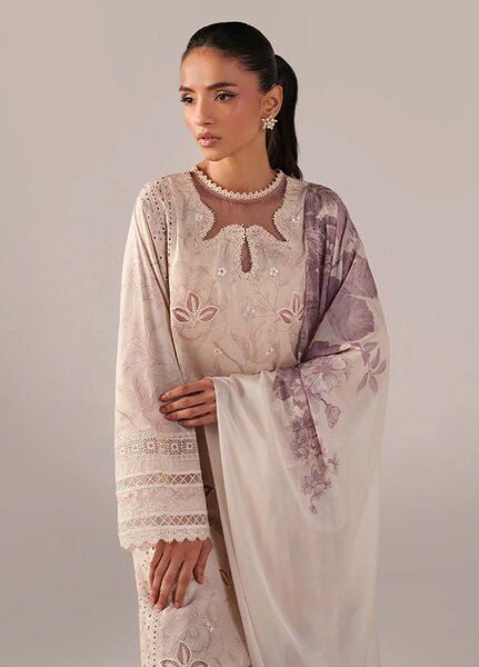 Iznik Unstitched Embroidered Lawn 3 Piece Suit IZ26US SS-01 - Summer Collection