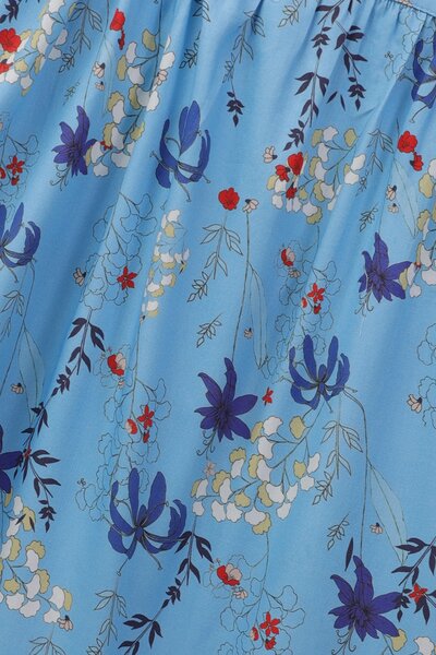 Blue Blossom Cotton Dress
