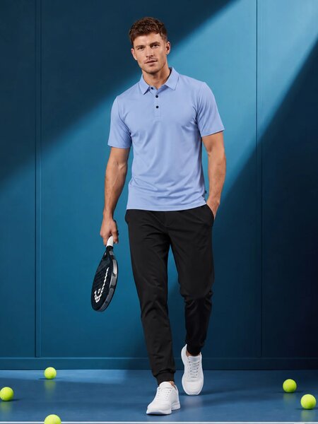 Light Blue Performance Polo (POLO-1337)