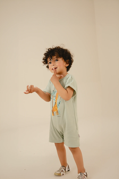 Boys Safari Friends Romper Set (Pack of 2)