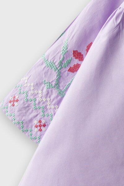 Light Purple Grace Embroidered Top