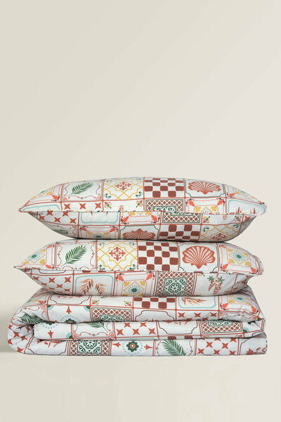 Marine Tiles T-150 Quilt Cover Set