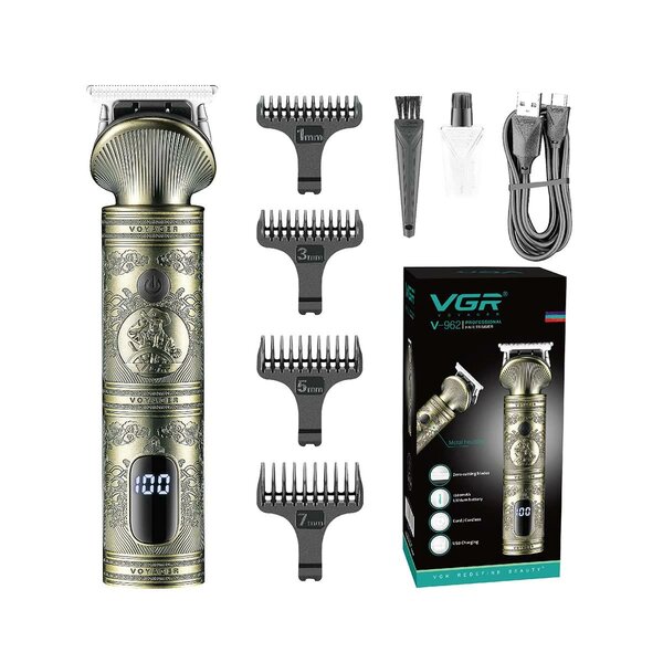 VGR -  V-962 Professional Pro Self Haircut Hair Clipper Beard trimmer Digital Display 0mm size