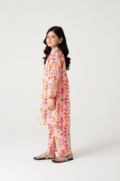 Garden Bloom Cotton Kurta Set - 2pc