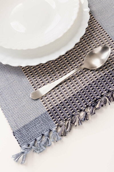 Plain Fabric Placemat Pair