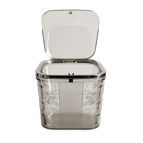 1pc Acrylic Push Box with Lid – Clear Storage Container (Small & Large)