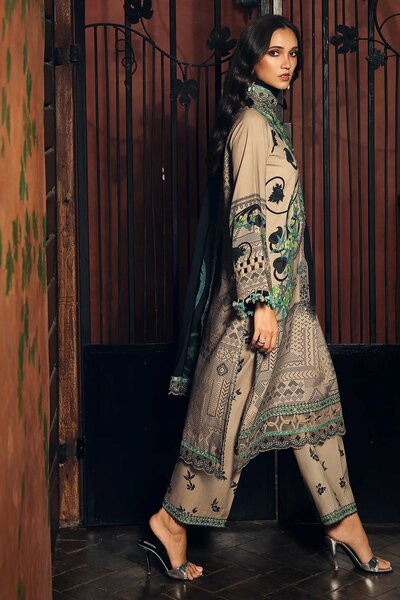 Aniiq by Charizma Unstitched Embroidered Linen 3 Piece Suit CHR26UAL ANW7-19 - Casual Collection
