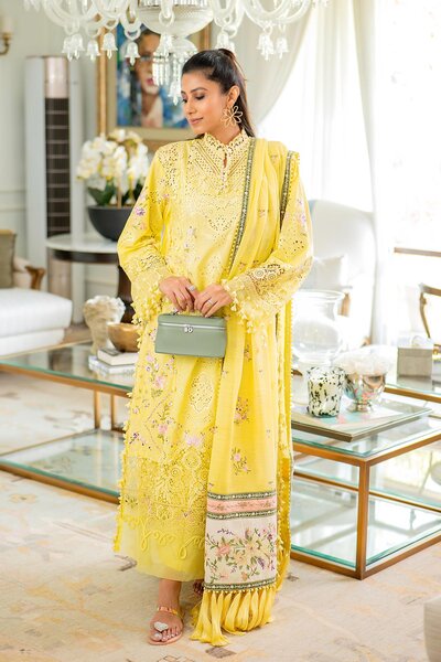 Unstitched Luxury Lawn Suit