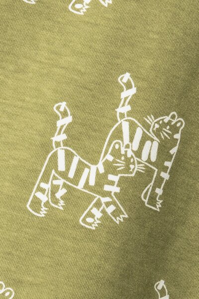 Boys Olive Sketches Tee