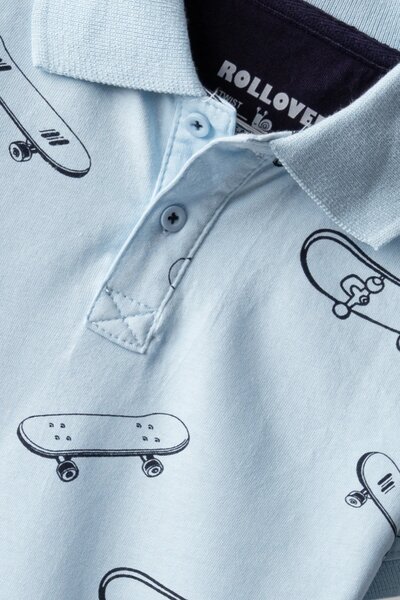 Boys Skate Splash Polo Shirt