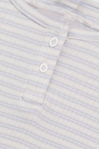 Girls Sky Blue Henley Co-ord Set