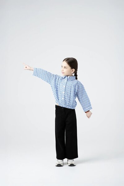 Blue Heartsy Top