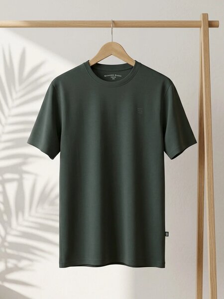 Dark Green Basic T-Shirt (TEE-518)