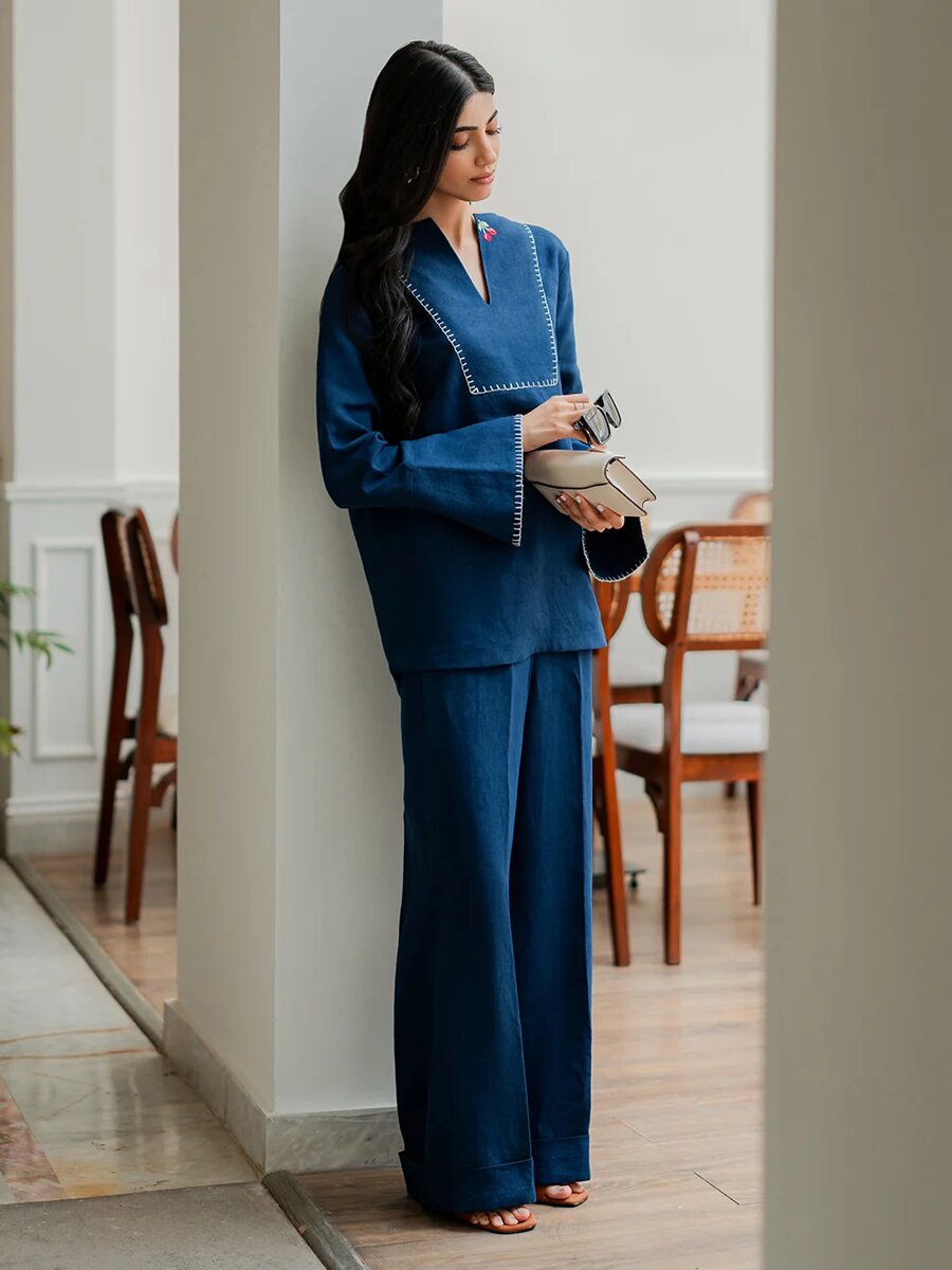 Cobalt - 2Pcs Linen Set