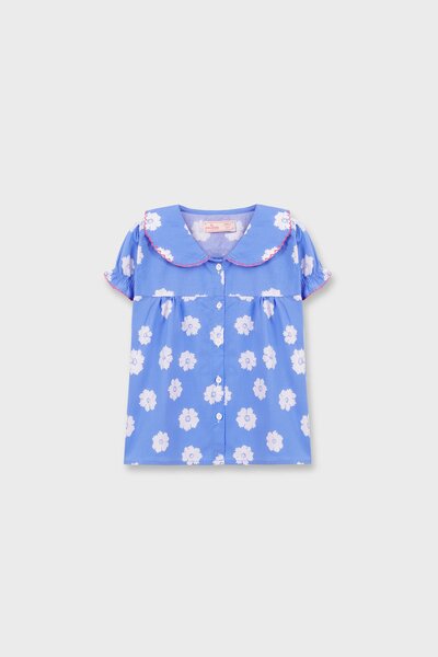 Daisy Collared Cotton Top