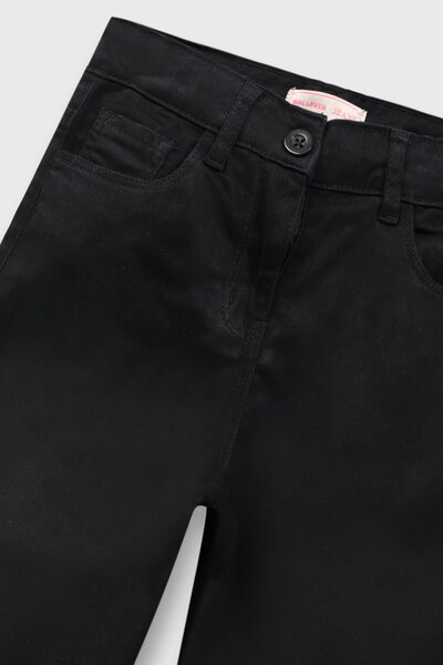 Girls Premium Black Twill Pants