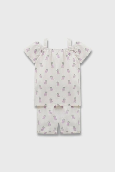Purple Fruit Fiesta Dress Set
