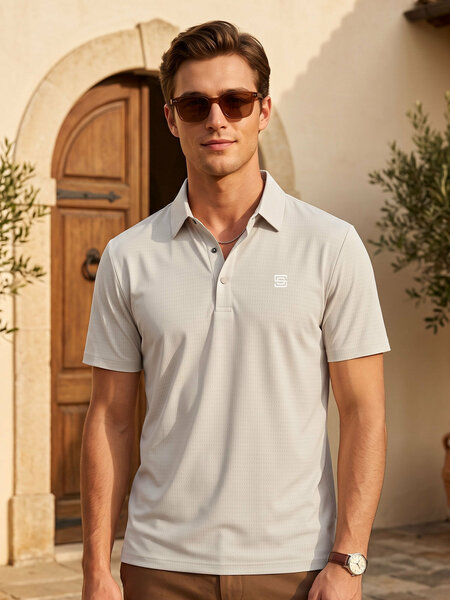 Fawn Nylon Spandex Polo (POLO-1265)