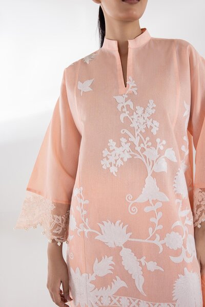 Stitched Muzlin Lawn Suit