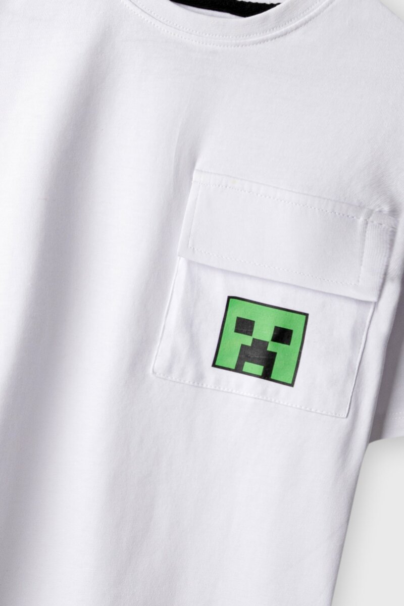 Boys Minecraft Drop Shoulder Tee