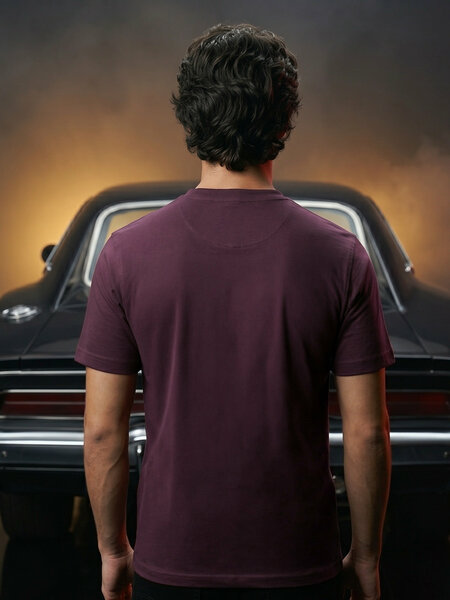 Maroon Basic T-Shirt (TEE-466)