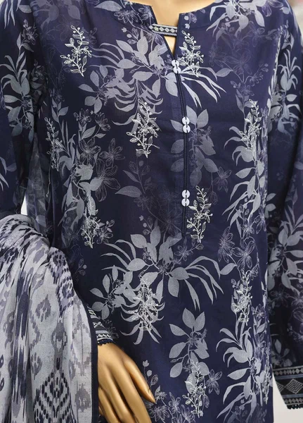 Zouk by HZ Textiles Unstitched Printed Lawn 3 Piece Suit HZ26UZL ZEC-1177 - Casual Collection