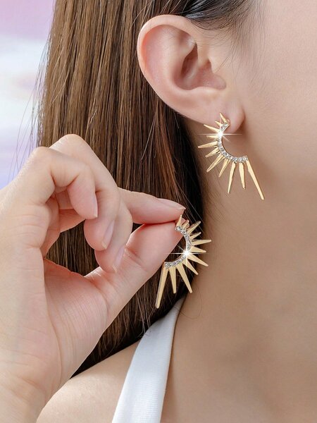 Shein - Structured Stud Earrings
