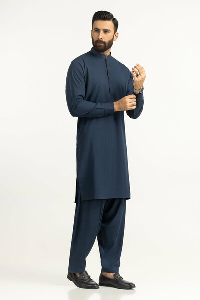 Regular Fit Embroidered Suits