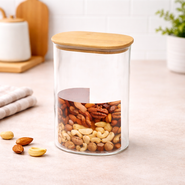 Wood Lid Jar (Medium) – Modern Kitchen Storage Container