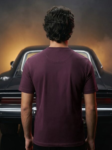 Maroon Basic T-Shirt (TEE-466)