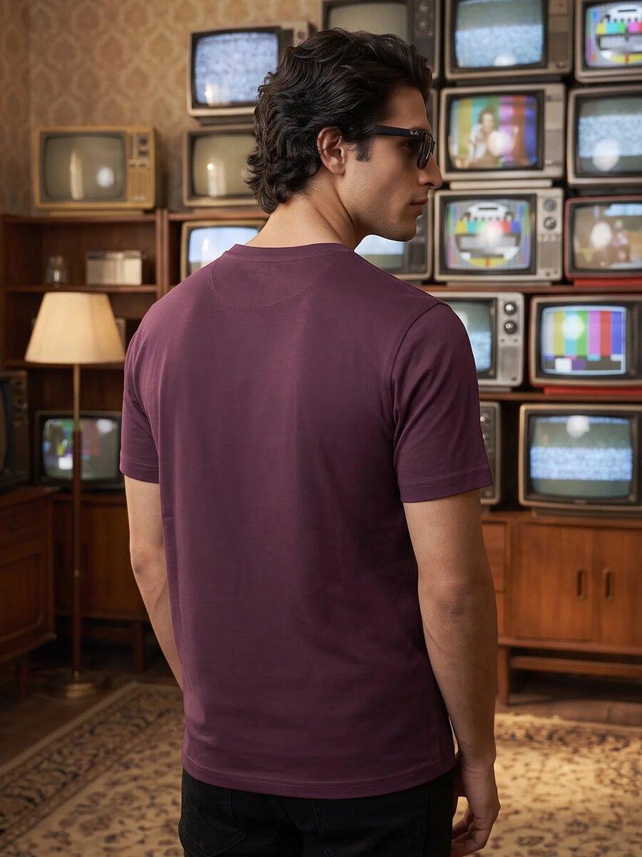 Maroon Basic T-Shirt (TEE-511)