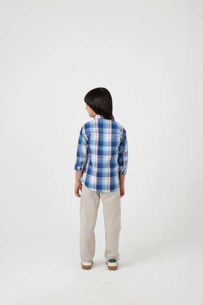 Boys Color Trail Check Shirt