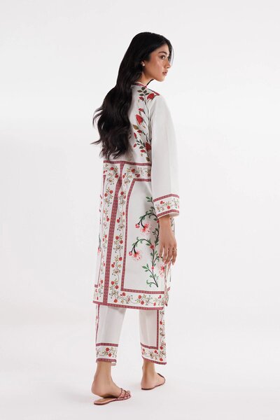 Stitched Printed Lawn Shirt + Culotte