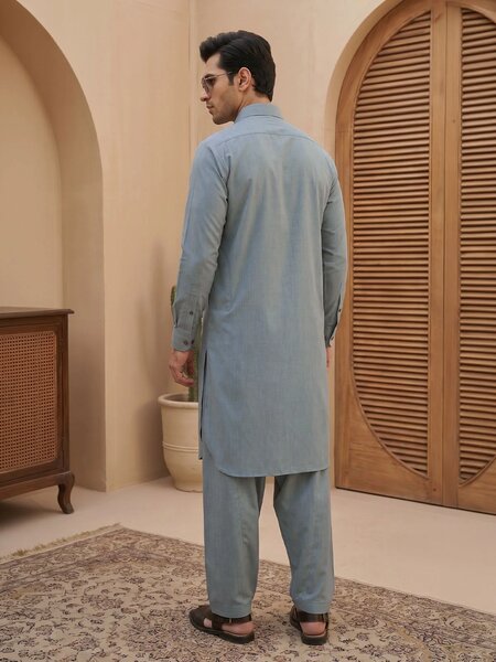 Light Green Designer Shalwar Kameez (SK-780)