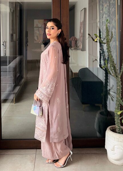 Maison d'or by Sahane Unstitched Embroidered Chiffon 3 Piece Suit CT-27008 CALIANNA - Festive Collection