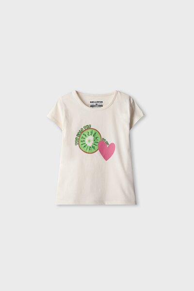 Girls Kiwi Heart Graphic Tee