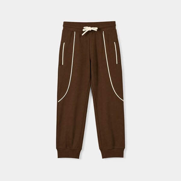 Boys Cotton Interlock 2 Pcs Suit Goal Area - BROWN