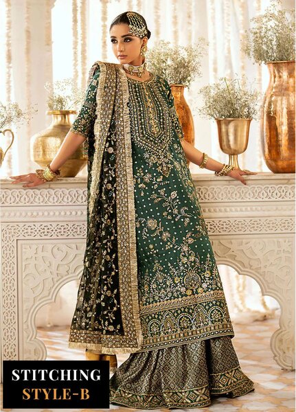 Aik Atelier Embroidered Silk Suits Unstitched 3 Piece AIK25EF Vl1 Look 07 - Formals Collection