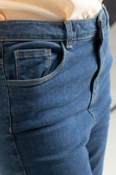 Dark Blue Denim Jeans