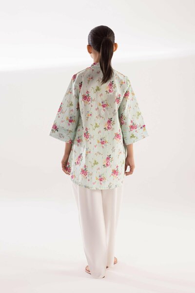 Stitched Kids Printed Textured Shirt