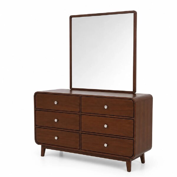 Aurra Wooden Dresser with Mirror