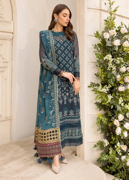 Xenia Formal Unstitched Luxury Chiffon Suits 3 Piece XE25FL Famiya - Formals Collection