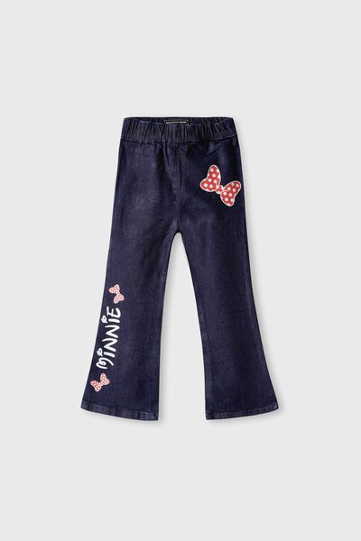 Girls Blue Wings Boot-Cut Jeans