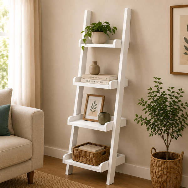 Ladder Rack 4 tiered - White