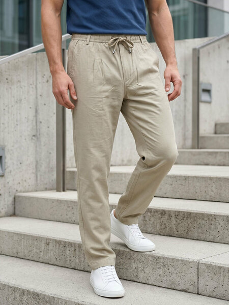 Beige Cotton Stretch Trouser (CST-032)