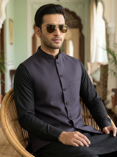 Maroon Waist Coat (WC-214)