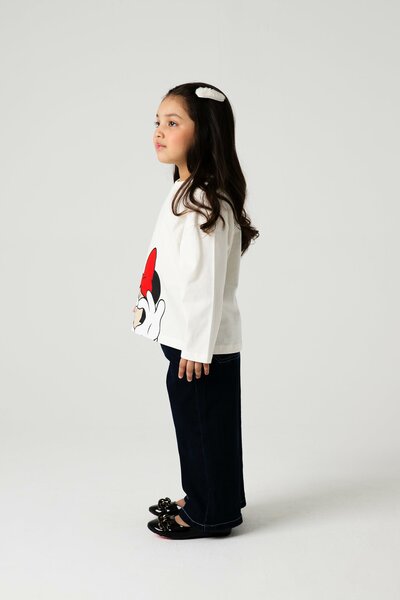 Girls Minnie Bow Graphic Tee